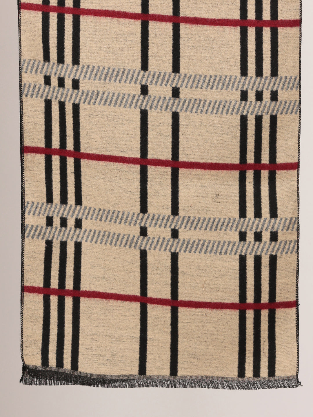 Calvadoss Men's Multi color Checked Scarf