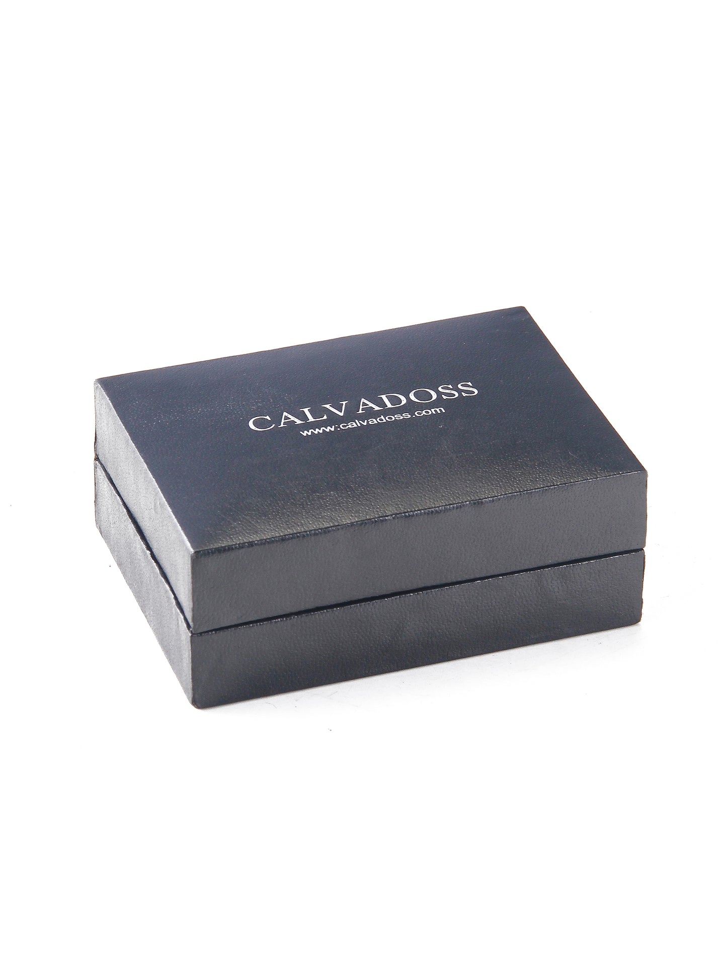 Black Silver-Plated Stainless Steel Rectangle Cufflinks