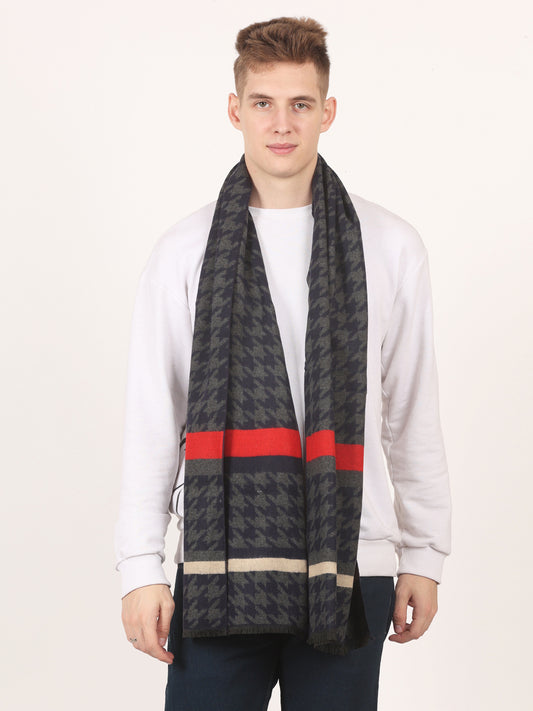 Calvadoss Premium Multicolor Patterned Wool Scarf