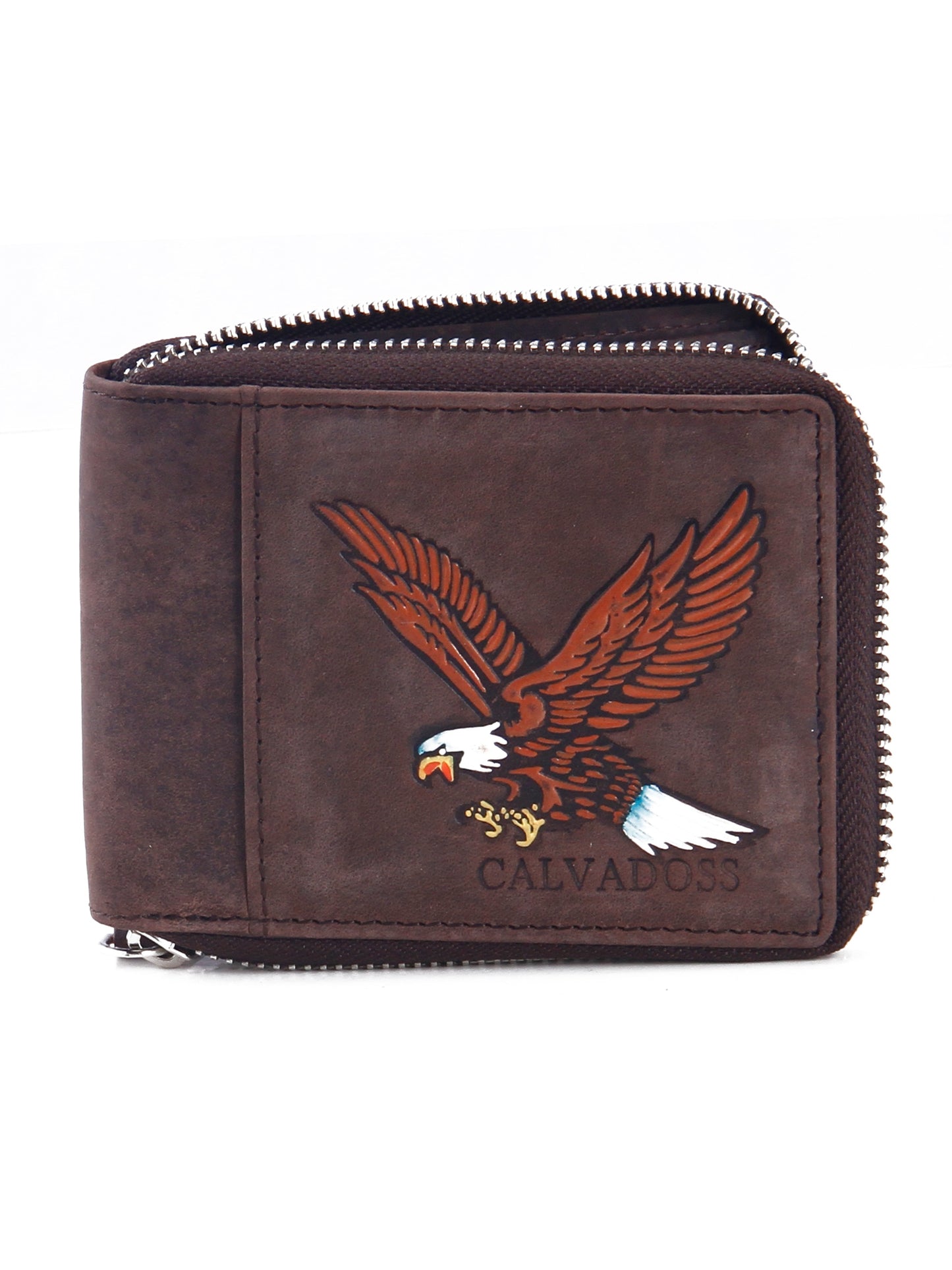 Premium Genuine Zip Around Textured Wallet