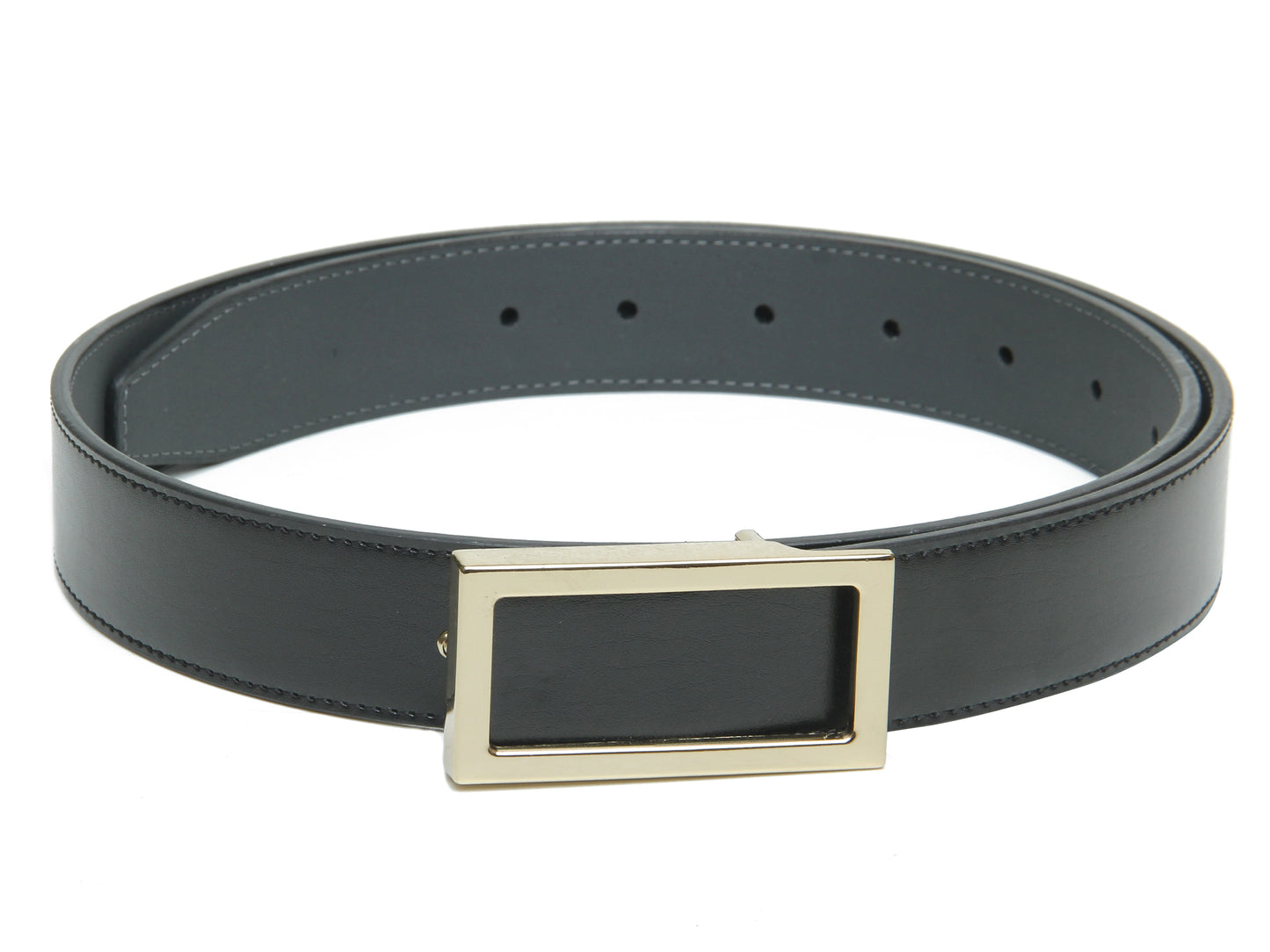 Men Black Textured Casual PU Belt, With a Slider Buckle Closure