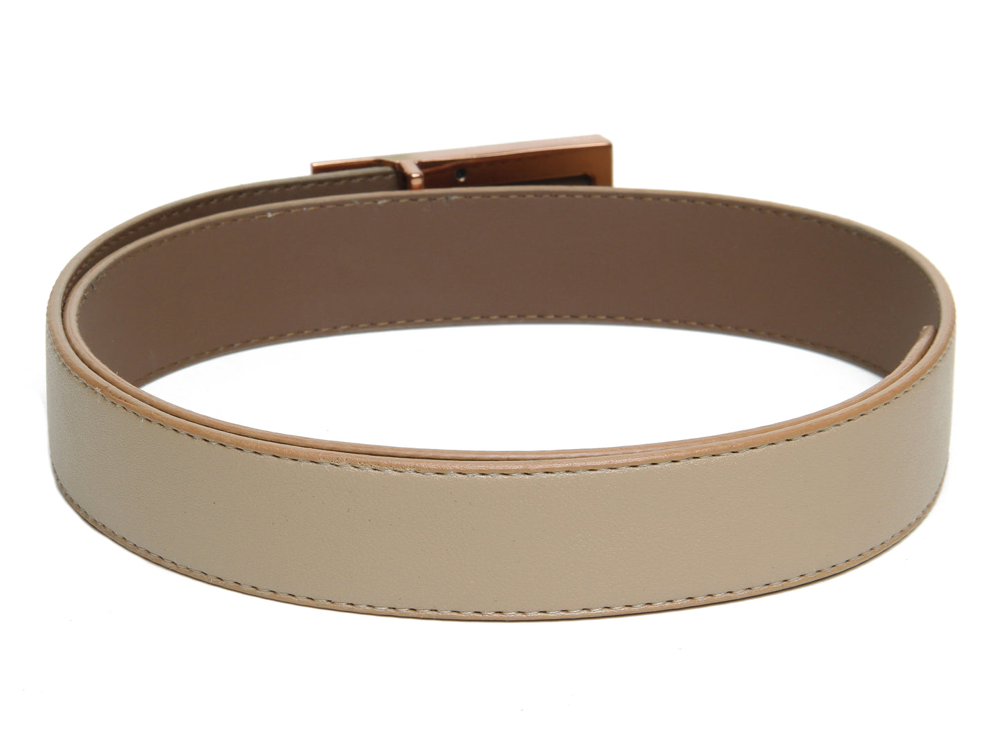Beige Solid Casual Belt