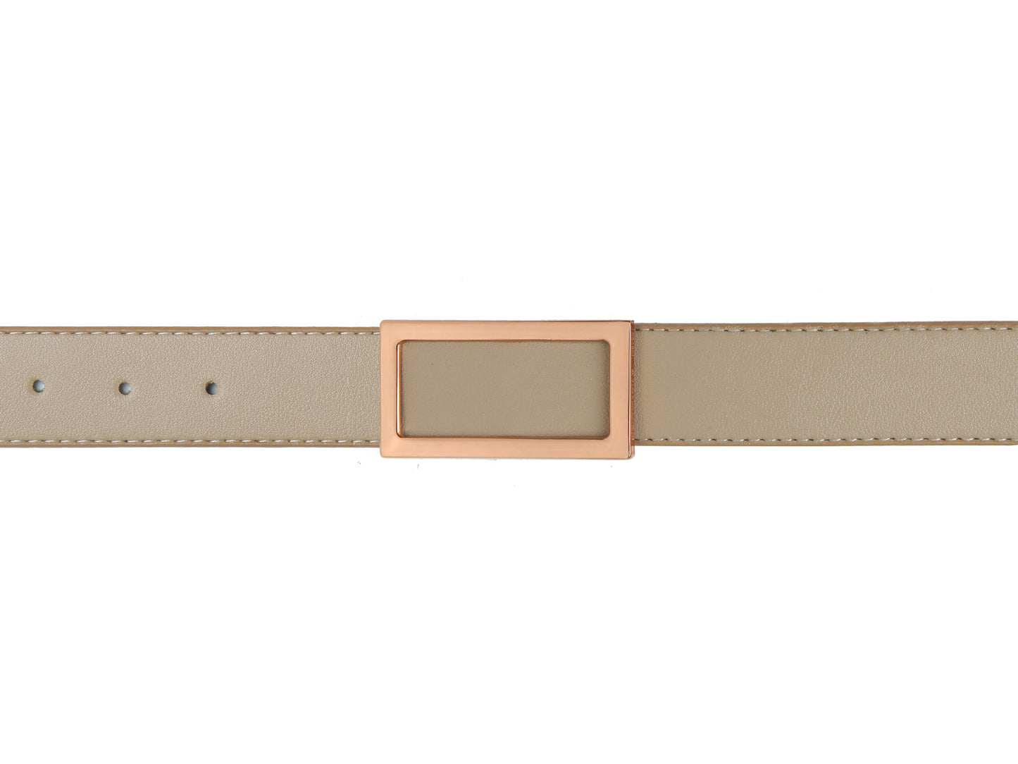 Beige Solid Casual Belt