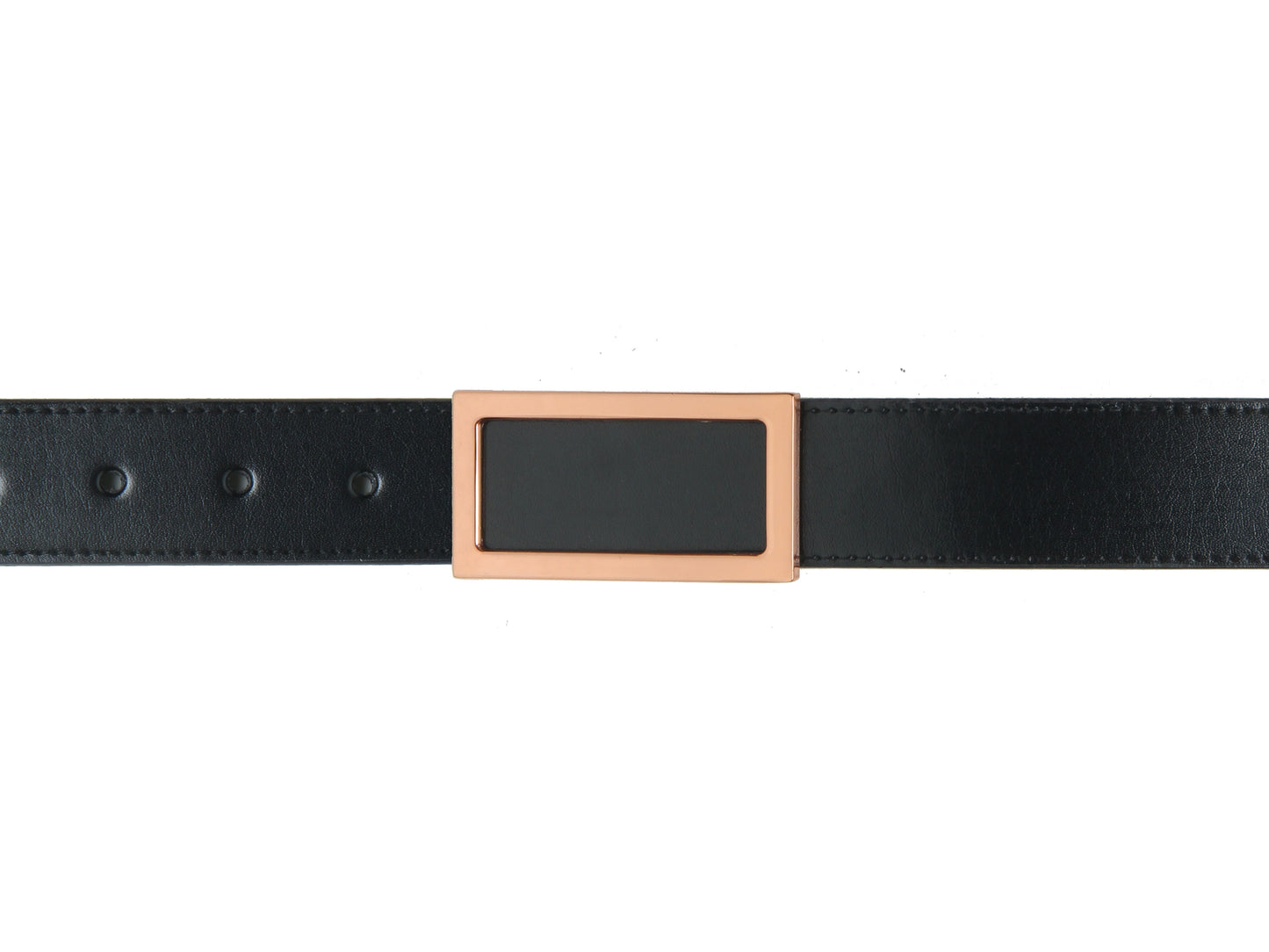 Black Solid PU Belt