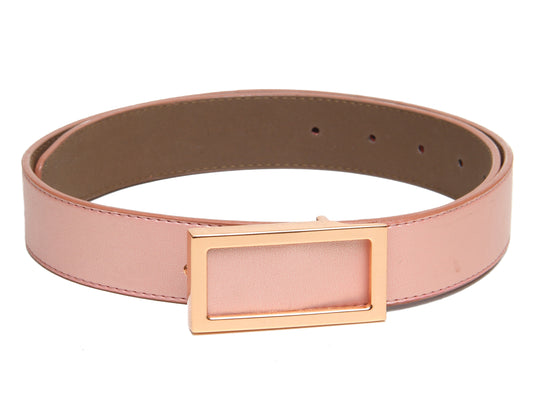 Pink solid PU Belt