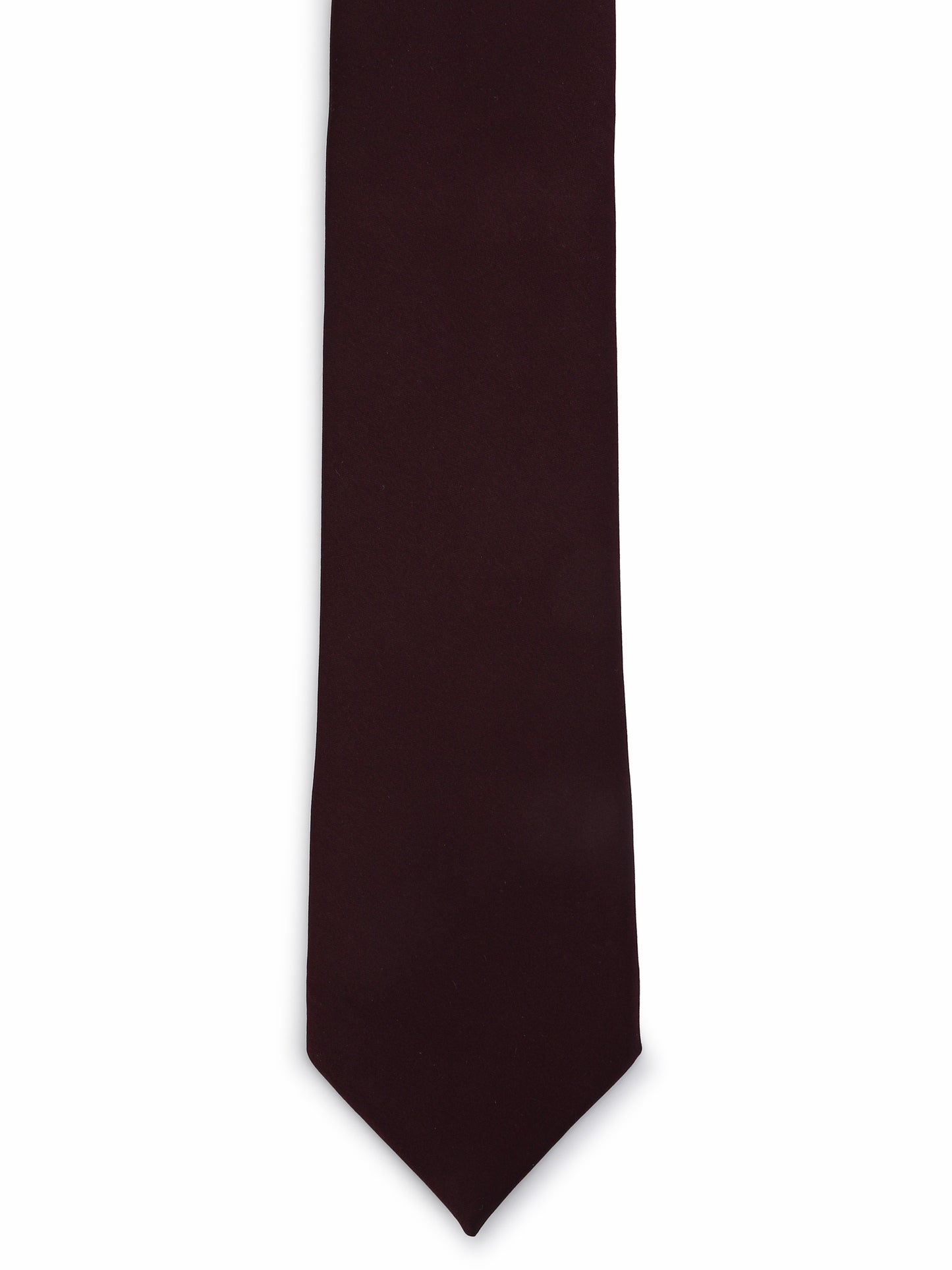 Men Maroon Woven Design Broad Tie
