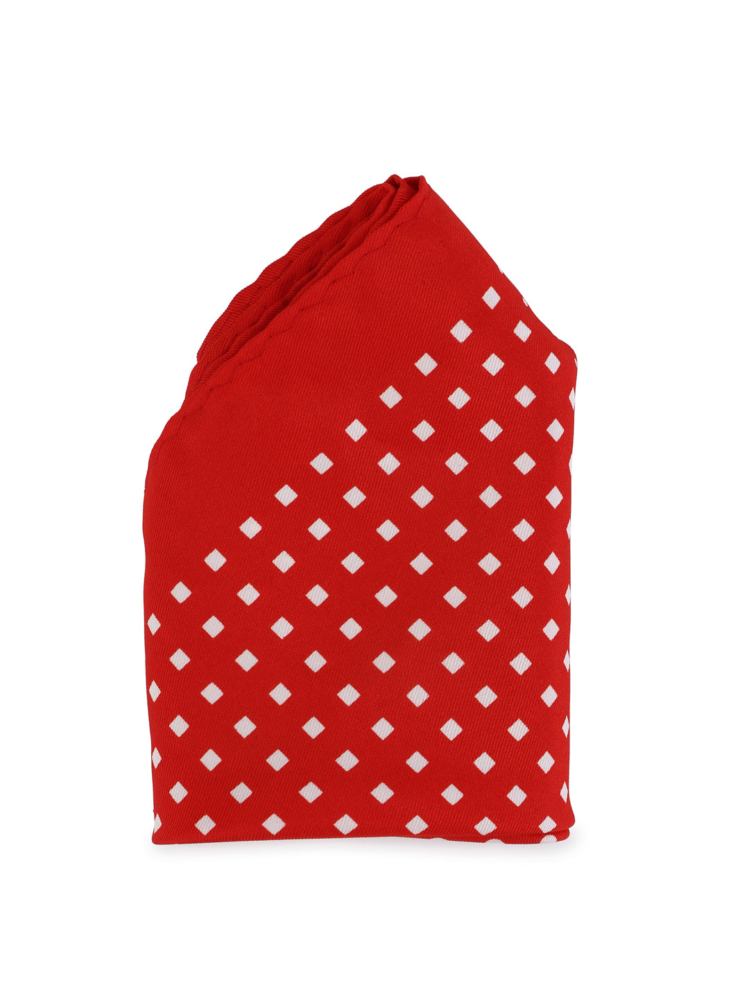 Calvadoss Men’s Red Multi-Pattern Patch Pocket Square